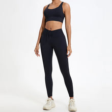 Load image into Gallery viewer, Drawstring High-Waisted Leggings