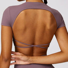 Load image into Gallery viewer, Backless Strapped Cropped Top