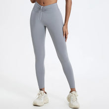 Load image into Gallery viewer, Drawstring High-Waisted Leggings
