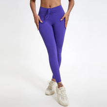 Load image into Gallery viewer, Drawstring High-Waisted Leggings