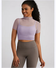 Load image into Gallery viewer, Meshed Short Sleeved Top
